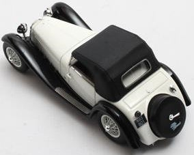 Alfa Romeo 6C 1750SV Figoni Closed White Black 1932 1:43 Scale Resin Car – Matrix