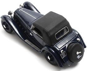 Alfa Romeo 6C 1750SV Figoni Closed Blue 1932 1:43 Scale Resin Car – Matrix