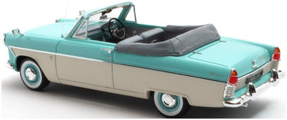 Ford Zodiac MK2 206E Convertible Turqoise White 1958-1962 1:43 Scale Resin Car – Matrix