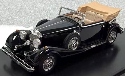 Mercedes-Benz 500K Cabriolet C Black 1935 1:43 Scale Resin Car – Matrix