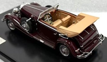 Mercedes-Benz 500K Cabriolet C Maroon 1935 1:43 Scale Resin Car – Matrix