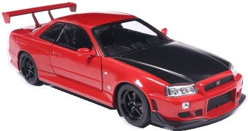 Nissan Skyline GT-R (R34) Red 2002 1:18 Scale Diecast Car – Model Car Group