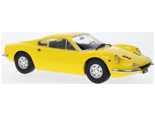 Ferrari Dino 246 GT Yellow 1969 1:18 Scale Diecast Car – Model Car Group