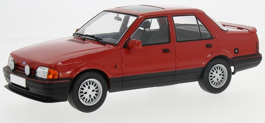 Ford Orion Mk2 Ghia Red LHD w/Multispoke Alloys 1:18 Scale Diecast Model Car – Model Car Group