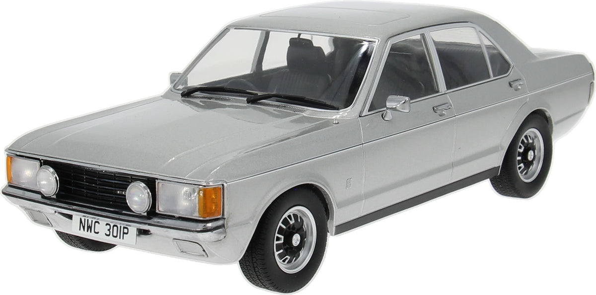 Ford Granada Mk1 Silver RHD UK Exclusive 360pcs 1:18 Scale Diecast Car – Model Car Group