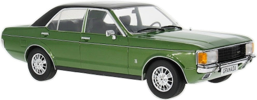 Ford Granada MK1 Metallic Green LHD 1:18 Scale Diecast Car – Model Car Group