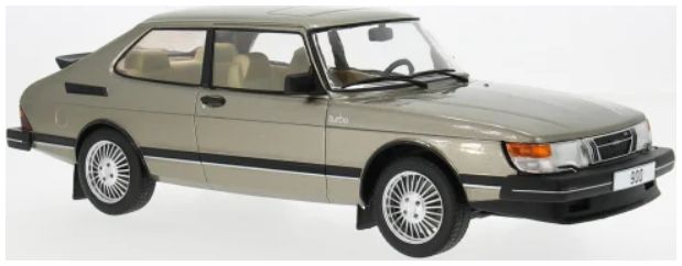 Saab 900 Turbo Brown 1981 1:18 Scale Model Car Group Diecast Model Car