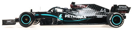 Mercedes-AMG W11 EQ Performance(Flat Tyre) F1 British GP 2020 Lewis Hamilton 1:18 Scale Diecast Car – Minichamps
