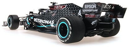 Mercedes-AMG W11 EQ Performance(Flat Tyre) F1 British GP 2020 Lewis Hamilton 1:18 Scale Diecast Car – Minichamps