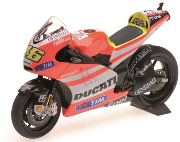 Ducati Desmosedici GP 11.2 Valentino Rossi MotoGP 2011 1:12 Scale Diecast Model