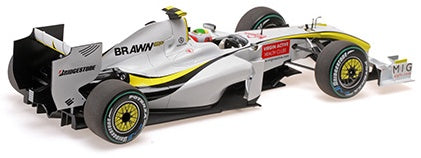 Brawn GP BGP001 Winner F1 European GP 2009 Rubens Barrichello 1:18 Scale Diecast Car – Minichamps
