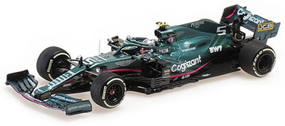 Aston Martin AMR21 F1 Monaco GP 2021 Sebastian Vettel 1:43 Scale Diecast Car – Minichamps