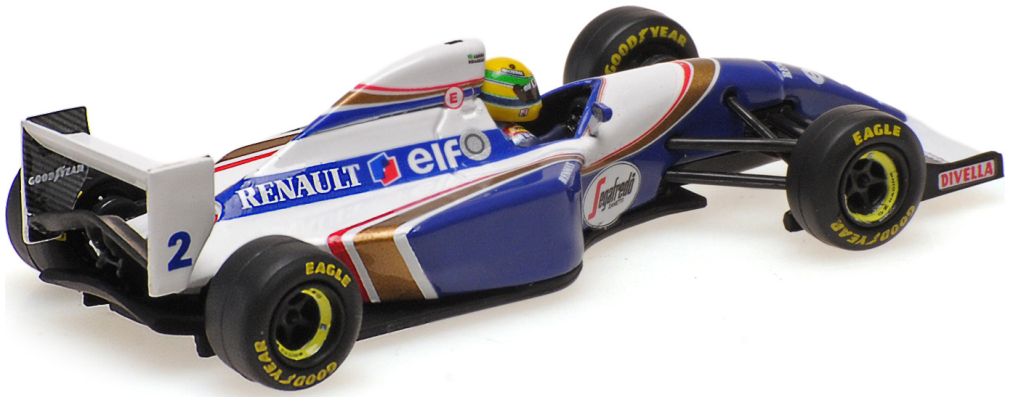 Williams Renault FW16 F1 Brazilian GP 1994 Ayrton Senna 1:64 Scale Diecast Car – Minichamps