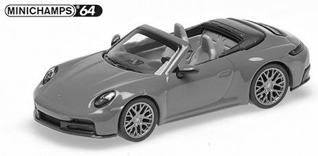 Porsche 911 (992.2) Carrera Cabriolet Black 2025 1:64 Scale Diecast Car – Minichamps