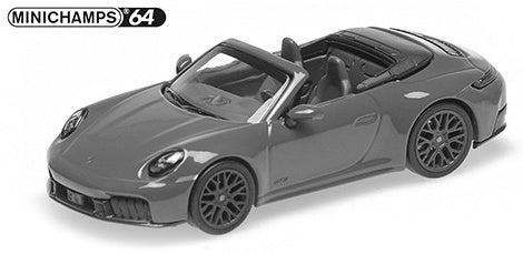 Porsche 911 (992.2) Carrera GTS Cabriolet 2025 Grey Metallic 1:64 Scale Diecast Car – Minichamps