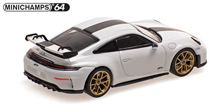 Porsche 911 (992.2) GT3 2025 White w/Weissach Package 1:64 Scale Diecast Car – Minichamps
