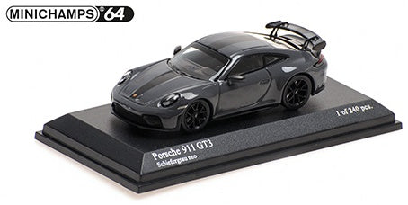 Porsche 911 (992.2) GT3 2025 Grey w/Weissach Package 1:64 Scale Diecast Car – Minichamps
