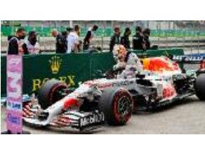 Red Bull Racing Honda RB16B 2nd Turkish GP 2021 Max Verstappen w/Figurine 1:64 Scale Diecast Car – Minichamps
