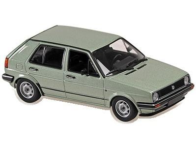 Volkswagen Golf Mk2 (4-Door) 1985 Silver Green Metallic 1:43 Scale Diecast Car – MaXichamps