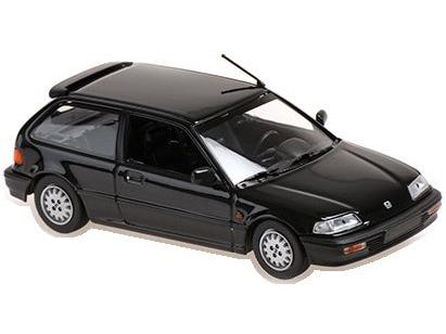 Honda Civic 1990 Black 1:43 Scale Diecast Car – MaXichamps