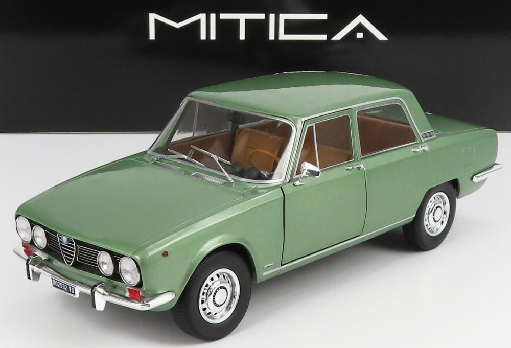 Alfa Romeo 1750 Berlina Series 2 1969 Olive Green 1:18 Scale Diecast Model Car – Mitica