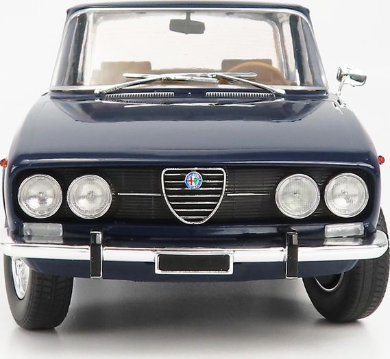 Alfa Romeo 2000 Berlina 1971 w/Commando Polizia Decals 1:18 Scale Diecast Model Car – Mitica
