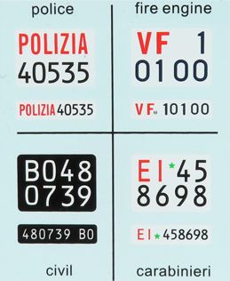 Alfa Romeo 2000 Berlina 1971 w/Commando Polizia Decals 1:18 Scale Diecast Model Car – Mitica