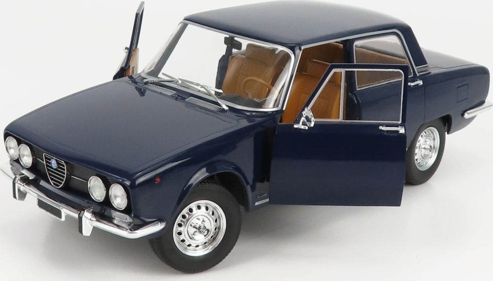 Alfa Romeo 2000 Berlina 1971 w/Commando Polizia Decals 1:18 Scale Diecast Model Car – Mitica
