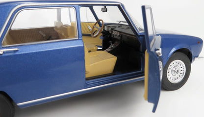 Alfa Romeo 2000 Berlina 1971 Cerchi Millerighe Wheels Blue Pervinca Metallic 1:18 Scale Diecast Model Car – Mitica