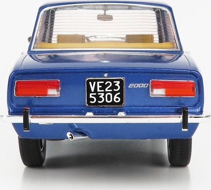 Alfa Romeo 2000 Berlina 1971 Cerchi Millerighe Wheels Blue Pervinca Metallic 1:18 Scale Diecast Model Car – Mitica
