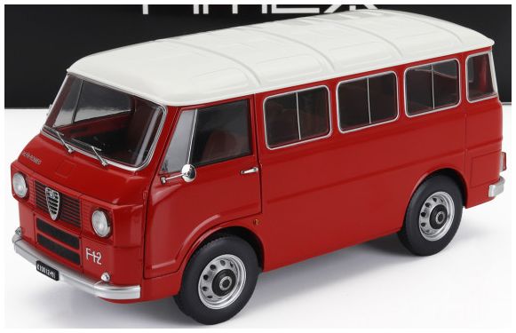 Alfa Romeo F-12 Minibus 1 Series 1967 Red Ivory 1:18 Scale Diecast Model Car – Mitica