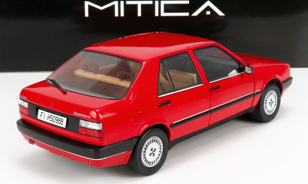 Fiat Croma 2.0 Turbo iE 1988 Red Rosso Corsa 854 1:18 Scale Diecast Model Car – Mitica