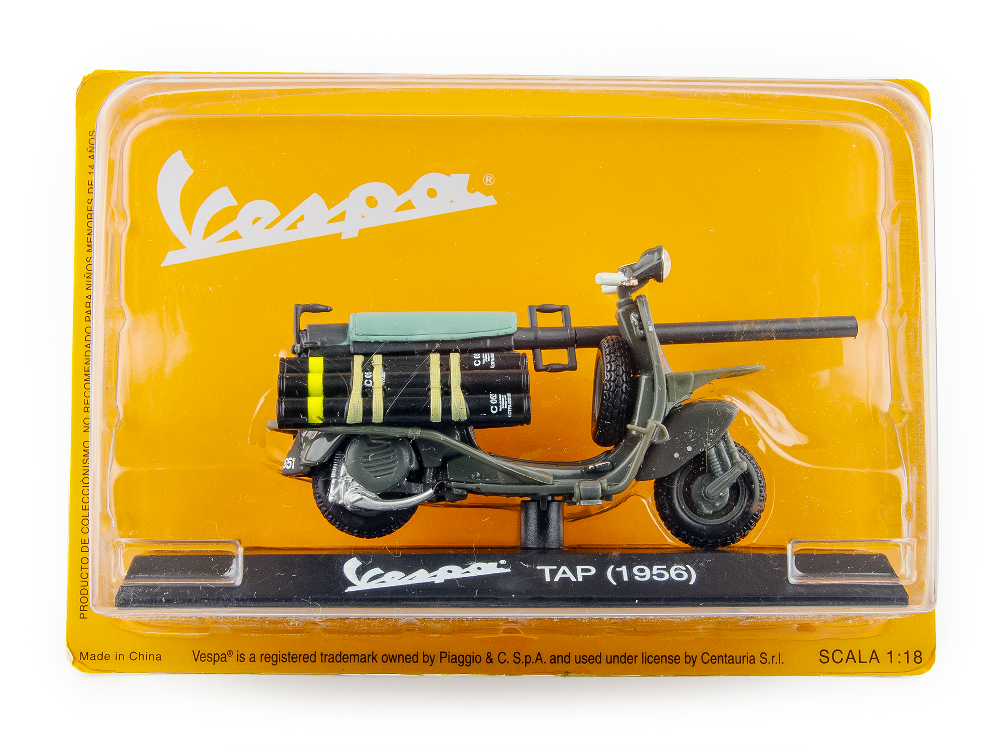 Vespa TAP 1956 green - 1:18 Scale Diecast Model Scooter