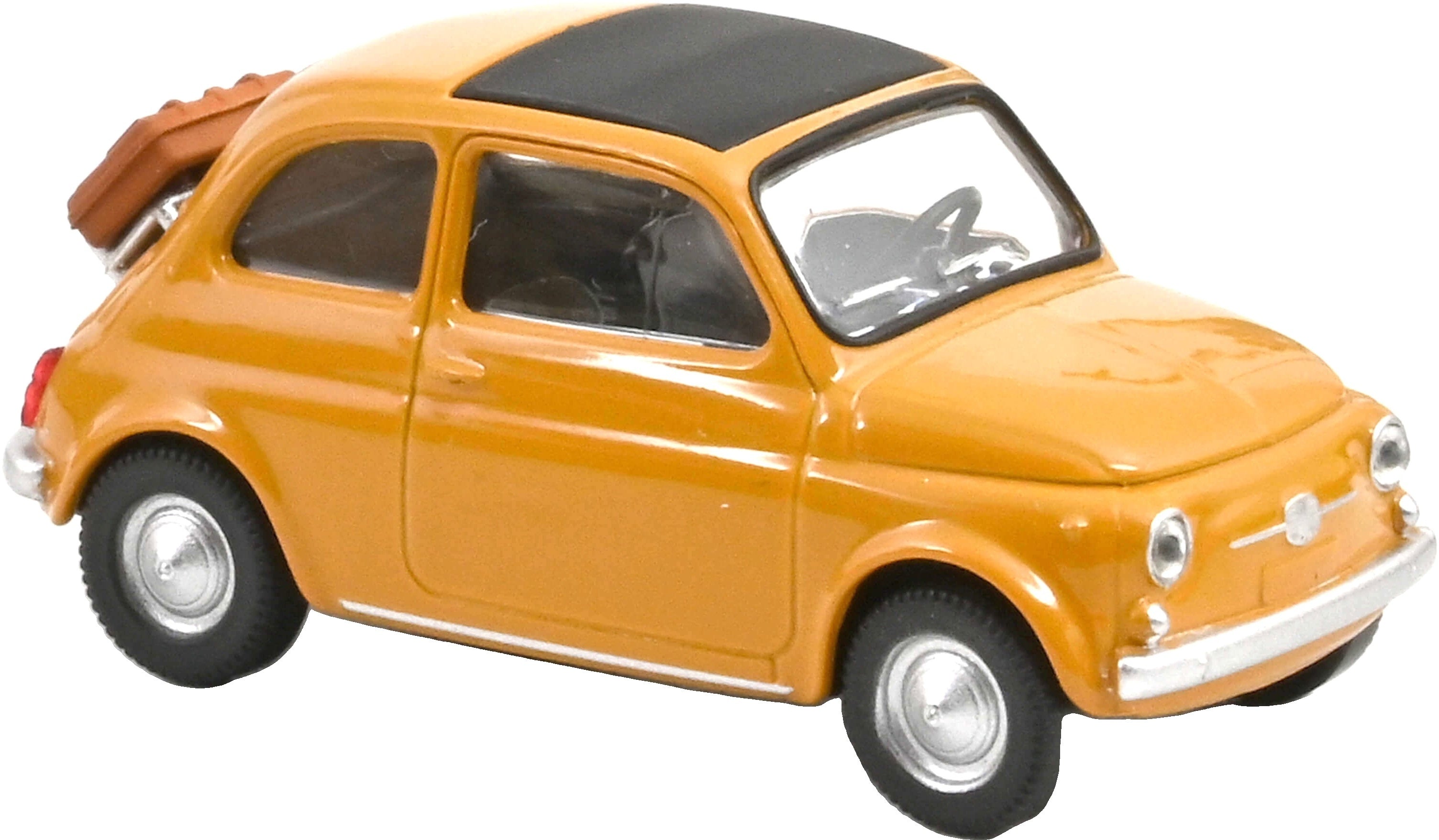 Fiat 500 F Yellow Positano 1965 1:43 Scale Diecast Car – Norev