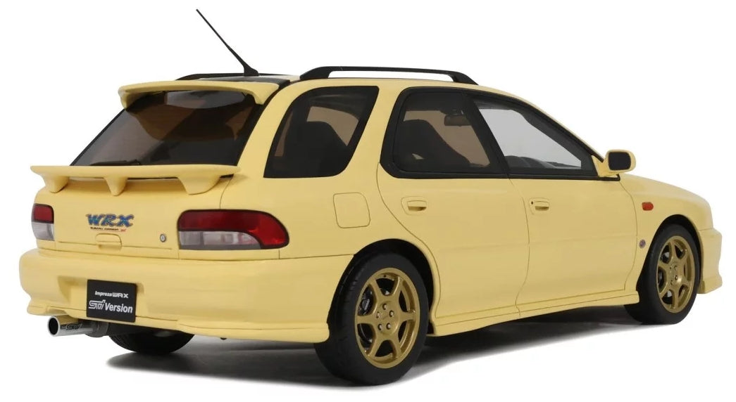 Subaru WRX STI VI Sport Wagon 1999 Cashmere Yellow 1:18 Scale Resin Car – OttOmobile