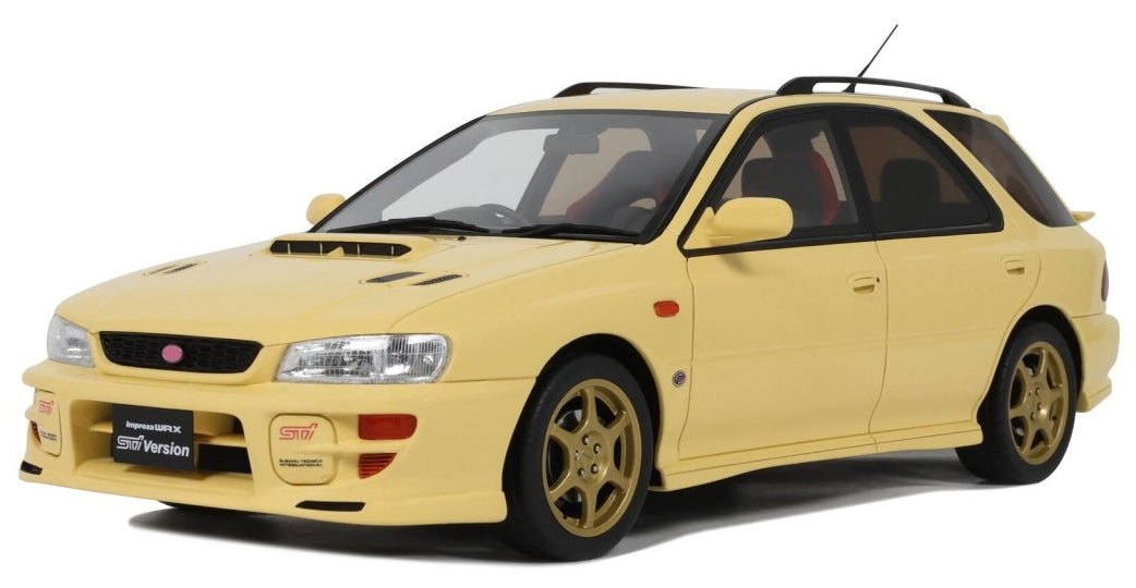 Subaru WRX STI VI Sport Wagon 1999 Cashmere Yellow 1:18 Scale Resin Car – OttOmobile