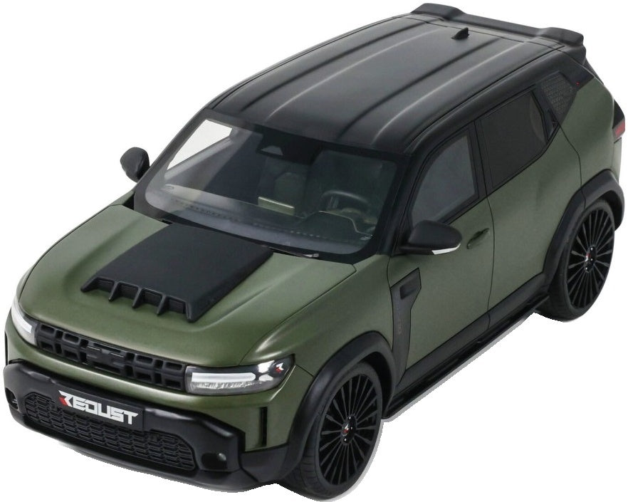 Dacia Duster Redust Sport 4x2 Hybrid Green 2025 1:18 Scale Resin Car – OttOmobile