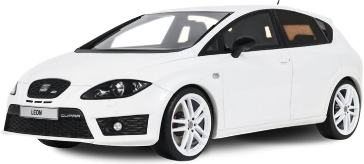 SEAT Leon MK2 Cupra R Candy White B9A 2010 1:18 Scale Resin Car – OttOmobile