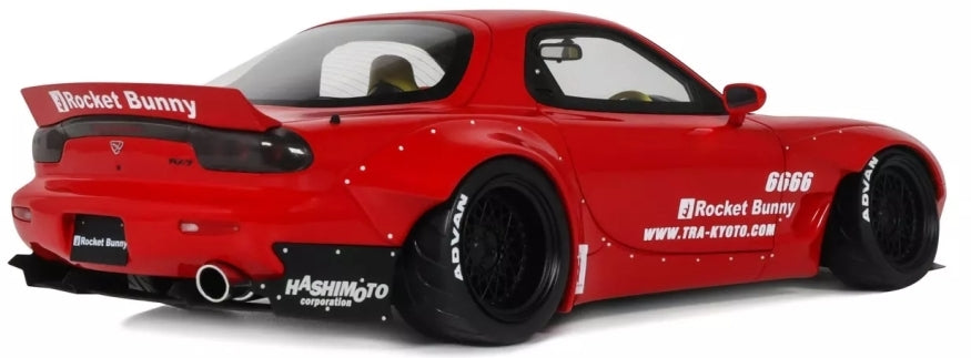 Mazda RX7 (FD3S) Rocket Bunny Aero (V1) Red 2015 1:18 Scale Resin Car – OttOmobile