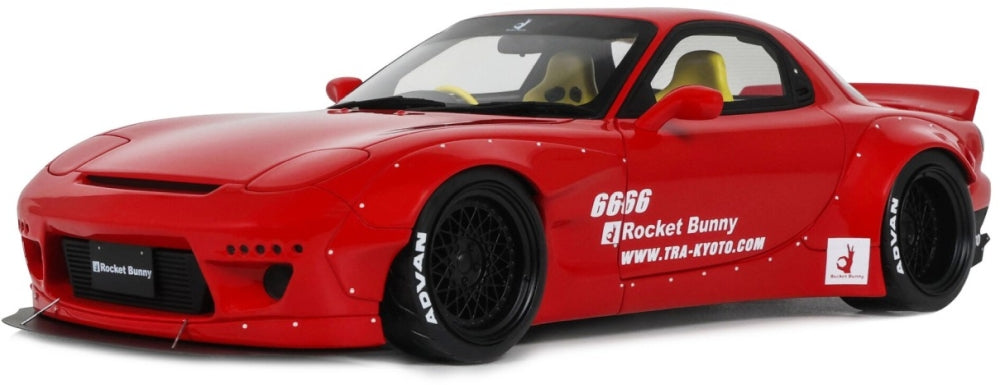 Mazda RX7 (FD3S) Rocket Bunny Aero (V1) Red 2015 1:18 Scale Resin Car – OttOmobile