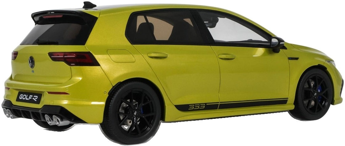 Volkswagen Golf Mk8 R 333 Limited Edition Lime Yellow Metallic 2023 1:18 Scale Resin Car – OttOmobile