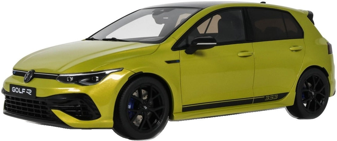 Volkswagen Golf Mk8 R 333 Limited Edition Lime Yellow Metallic 2023 1:18 Scale Resin Car – OttOmobile