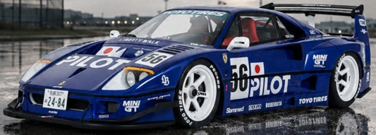 LB-Works F40 Metallic Blue 2024 1:18 Scale Resin Car – OttOmobile