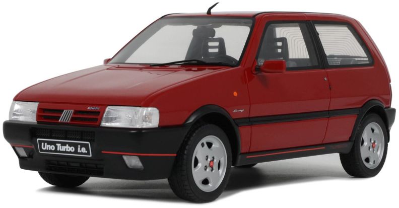 Fiat Uno Turbo i.e 1990 Rosso Racing 1:18 Scale OttOmobile Resin Model