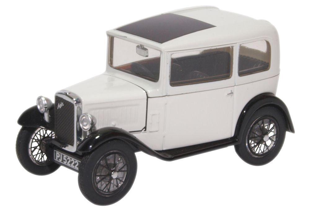 Austin Seven RN Saloon Light Grey 1:43 Scale Diecast Car – Oxford Diecast
