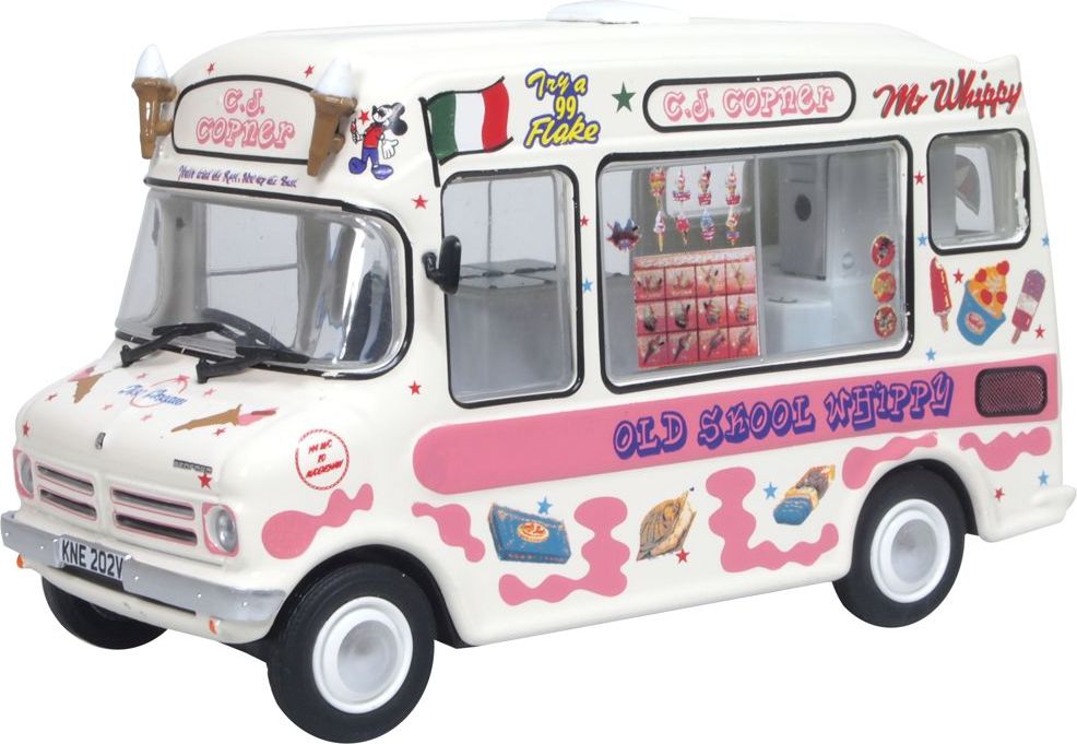 Bedford CF Ice Cream Van C J Copner 1:43 Scale Diecast – Oxford Diecast