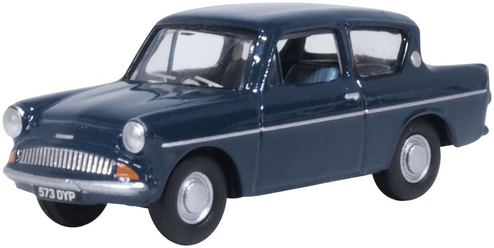 Ford Anglia Ambassador Blue - 1:76 Scale Model Car