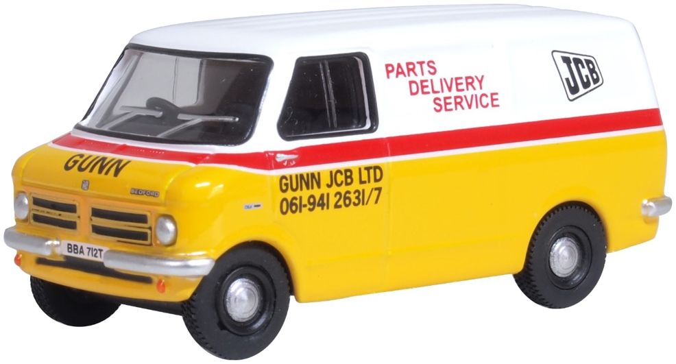 Oxford Diecast Bedford CF Gunn JCB Van - 1:76 Scale Diecast Model