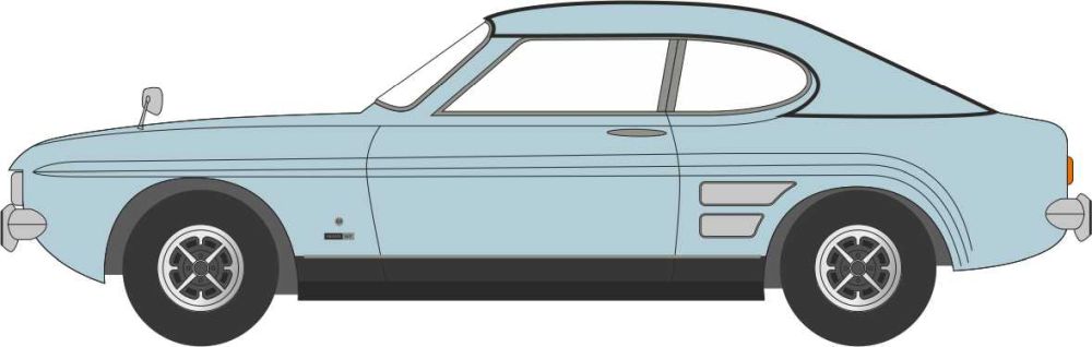 Ford Capri Mk1 Blue Mink 1:76 Scale Diecast Car – Oxford Diecast