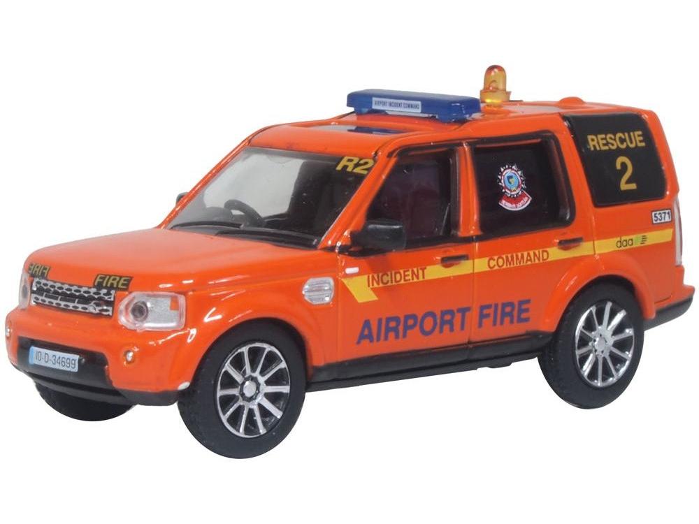 Land Rover Discovery 4 Dublin Airport Fire Service 1:76 Scale Oxford Diecast Model Car